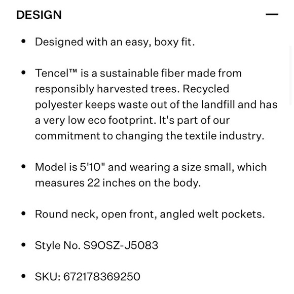 Eileen fisher Sandwashed Tencel Round Neck Jacket silk black NWT size small - Picture 16 of 16